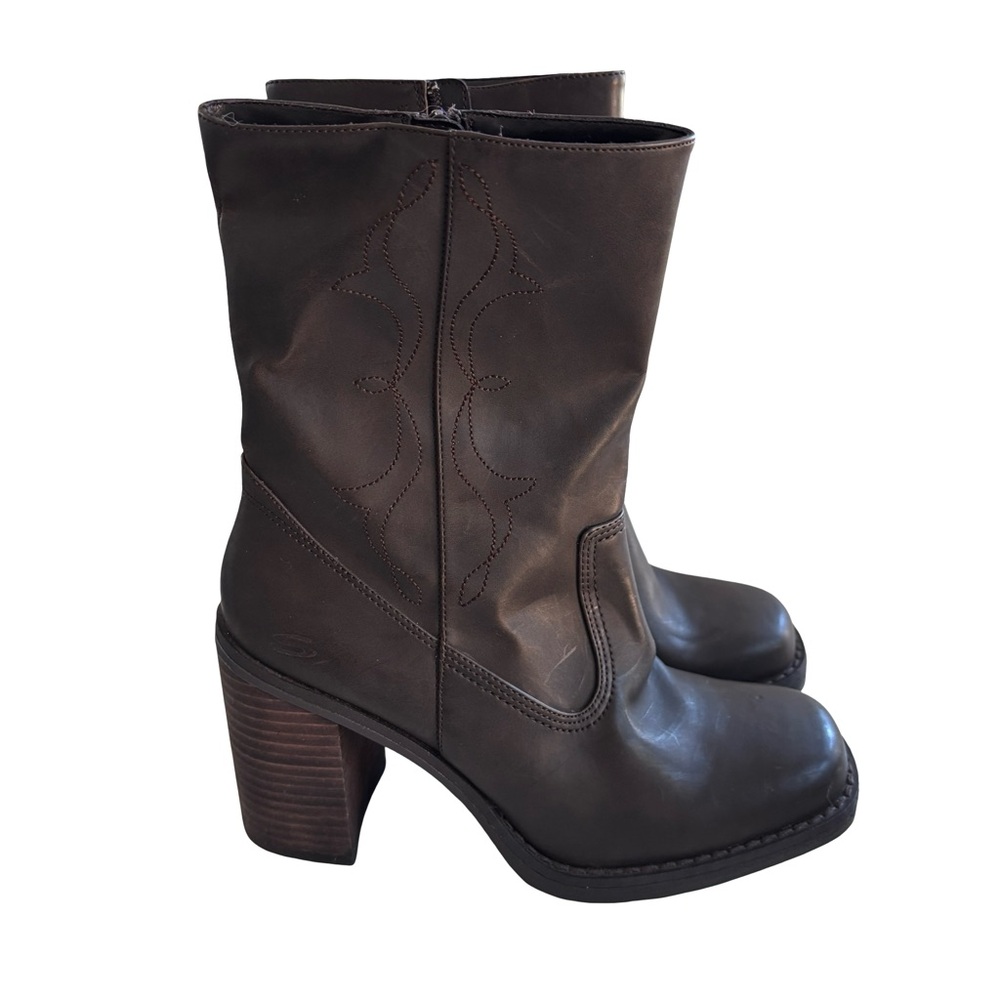 Skechers Vintage Y2K Dark Brown Ankle Boots Sz 7